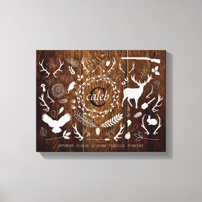 Impressão Em Tela Estatísticas Personalizadas de Nascimentos de Cria (Frente)