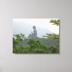 Impressão Em Tela Estátua Buda em Hong Kong