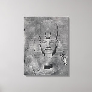 Impressão Em Tela Estátua colossal de Ramesses II em Abu Simbel,