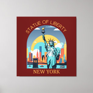 Impressão Em Tela Estátua da Liberdade, Nova Iorque
