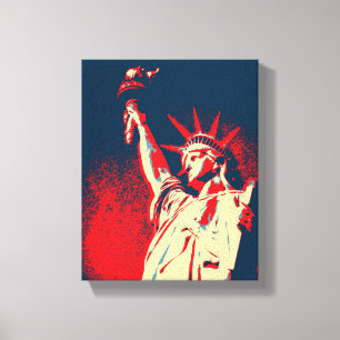 Impressão Em Tela Estátua da Liberdade,NY