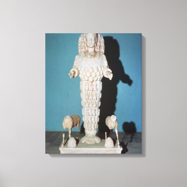 Impressão Em Tela Estátua de Artemis com Cães Caçadores, c.AD 135-75 (Frente)