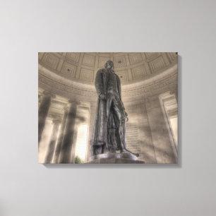 Impressão Em Tela Estátua de bronze memorável de Thomas Jefferson