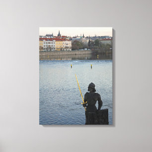 Impressão Em Tela Estátua de Praga