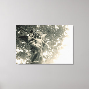 Impressão Em Tela Estátua de St Michael, cemitério de Pere Lachais