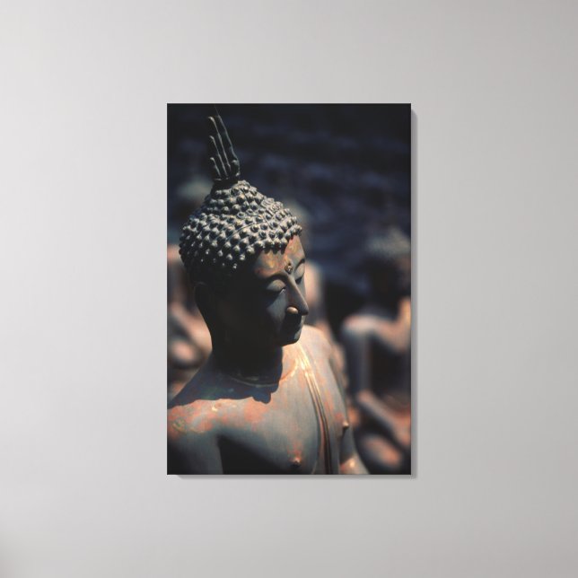 Impressão Em Tela Estatuas de Buda da Fábrica (Frente)