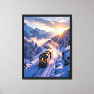 Impressão Em Tela Este É o Último Trem do Inverno