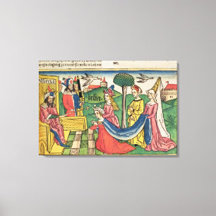 Impressão Em Tela Esther 2 15-18, Esther é escolhida ser rainha pel