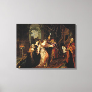 Impressão Em Tela Esther antes de Ahasuerus, antes de 1697