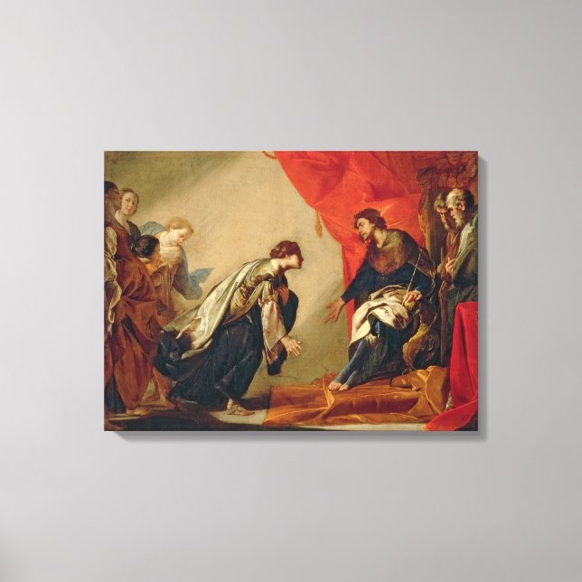 Impressão Em Tela Esther em frente a Ahasuerus, c.1645-50 (petróleo  (Frente)