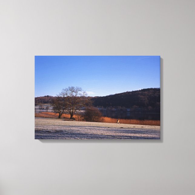 Impressão Em Tela Esthwaite Water Lake District Inglaterra (Frente)