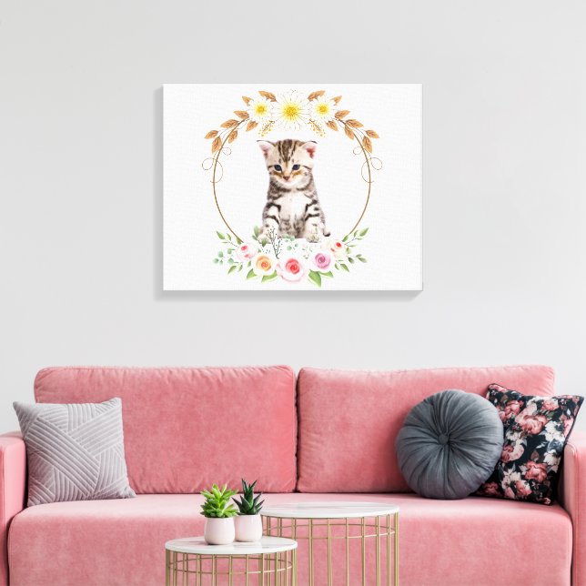 Impressão em Tela Esticada (Insitu(Sala de estar))