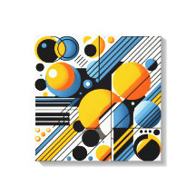 Impressão em Tela Esticada Abstrata