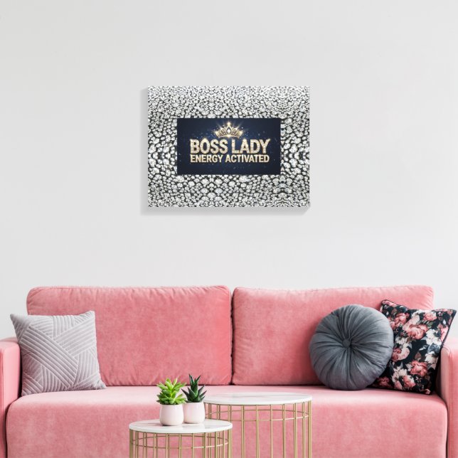 Impressão em Tela Esticada Boss Lady (Insitu(Sala de estar))