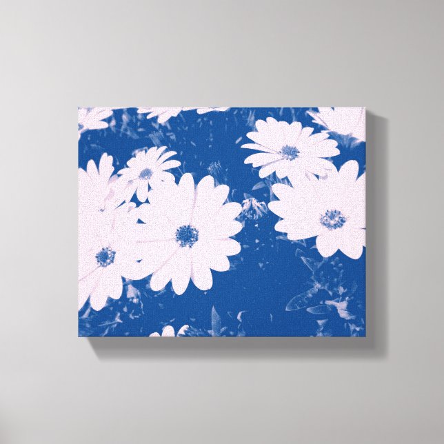 impressão em tela esticada com bela imagem de flor (Frente)
