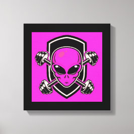 Impressão em Tela Esticada de Academia Alien Púrpu