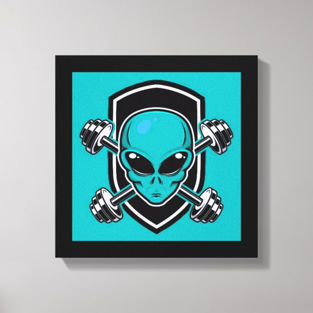 Impressão em Tela Esticada de Academia de Alien Ve (Frente)