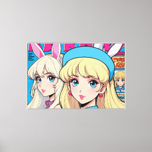 Impressão em Tela Esticada de Anime