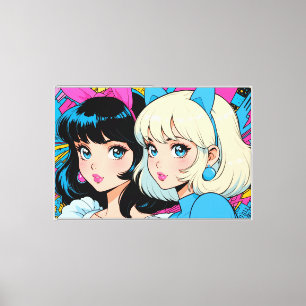Impressão em Tela Esticada de Anime