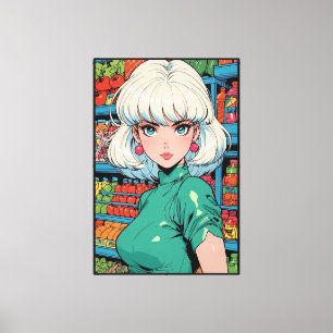 Impressão em Tela Esticada de Anime