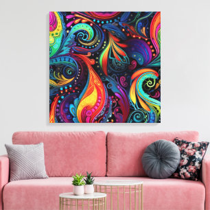 Impressão em Tela Esticada de Arte Moderna