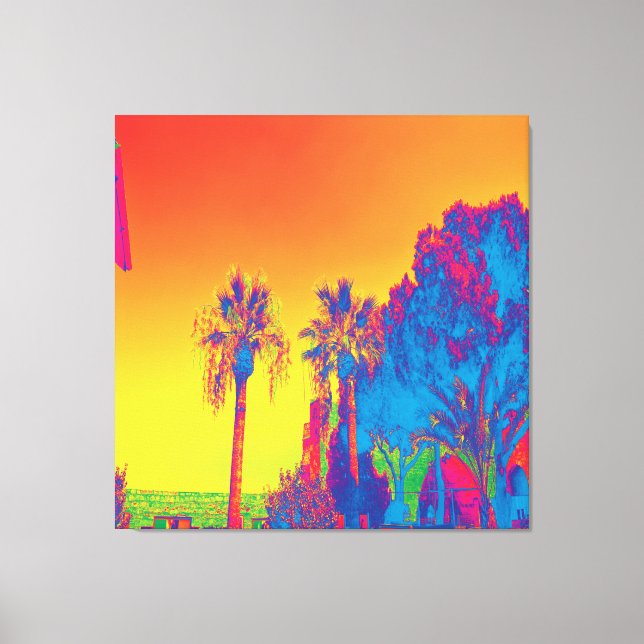 Impressão em Tela Esticada de Árvores em Chipre (Frente)