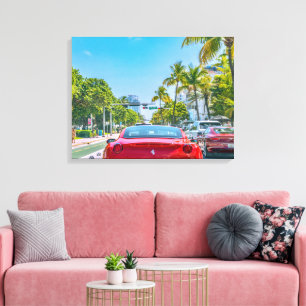 Impressão em Tela Esticada de Carros de Luxo