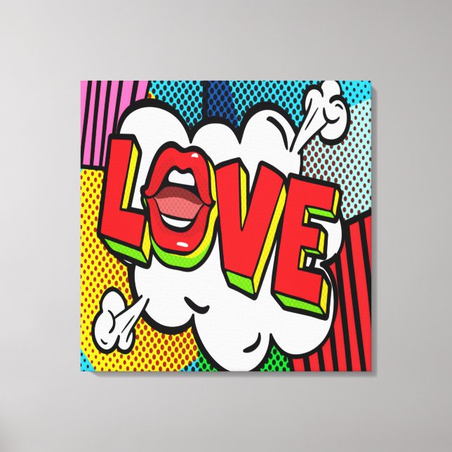 Impressão em Tela Esticada LOVE (Frente)