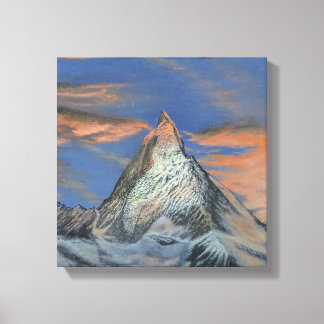 Impressão em Tela Esticada - O Matterhorn ao Pôr d