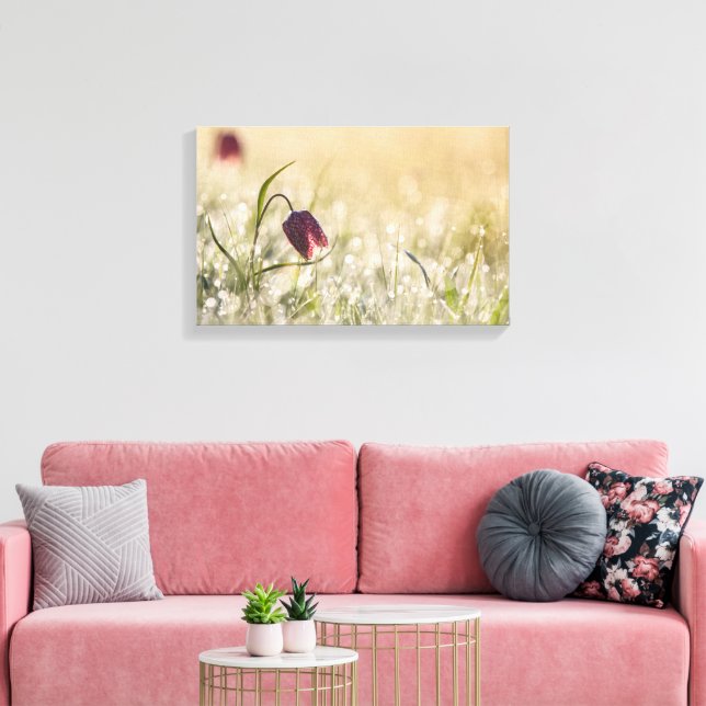 Impressão em Tela Esticada - Orvalho da Manhã (Insitu(Sala de estar))