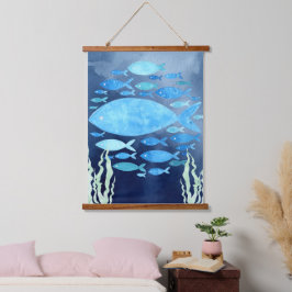 Impressão em Tela Esticada Peixes No Mar