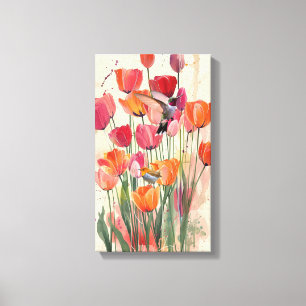Impressão em Tela Esticada Sinfonia de Tulipas