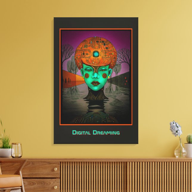 Impressão em Tela Esticada Sonho Digital (Insitu(Sala de estar))