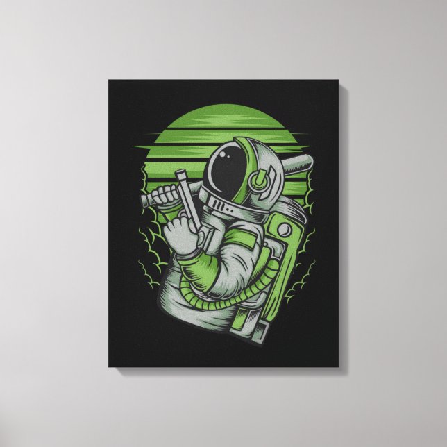 Impressão em Tela Esticada Status de Astronauta (Frente)