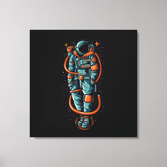 Impressão em Tela Esticada Status de Astronauta (Frente)