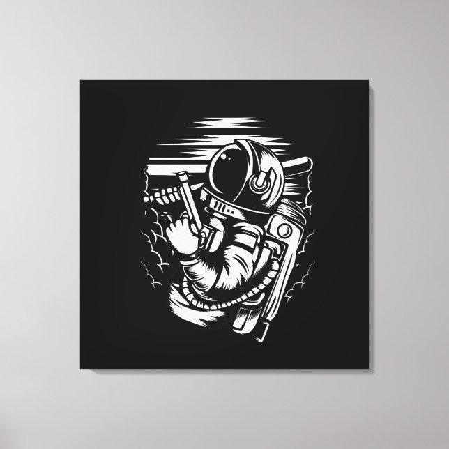 Impressão em Tela Esticada Status de Astronauta (Frente)