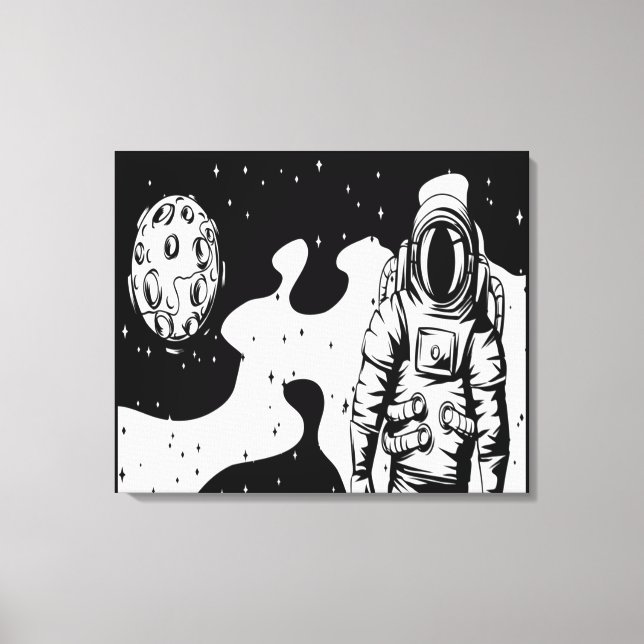 Impressão em Tela Esticada Status de Astronauta (Frente)