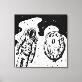 Impressão em Tela Esticada Status de Astronauta