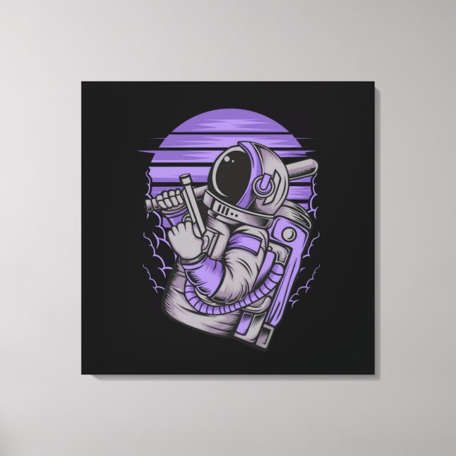 Impressão em Tela Esticada Status de Astronauta (Frente)