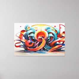 Impressão Em Tela Estilo caligráfico