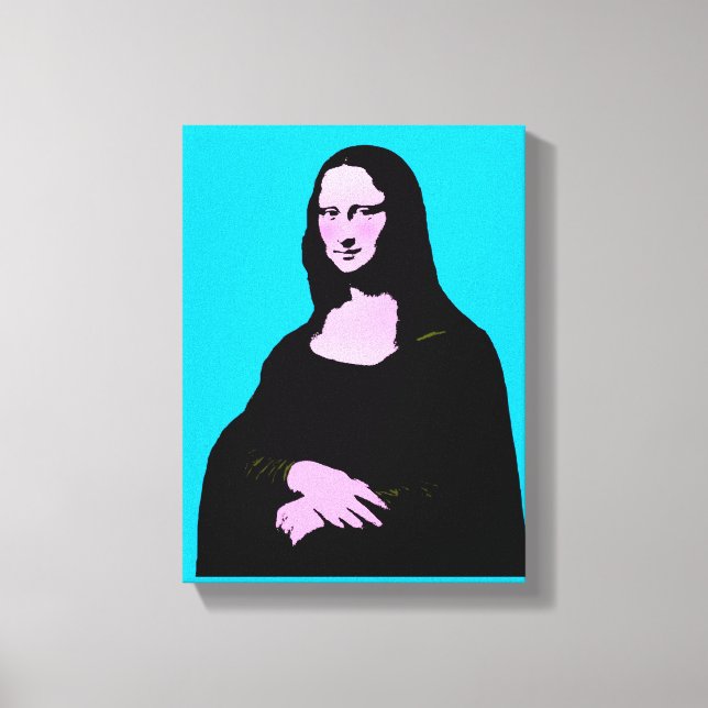 Impressão Em Tela Estilo de Arte Pop da Mona Lisa (Frente)