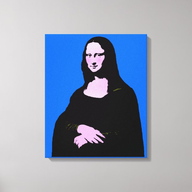 Impressão Em Tela Estilo de Arte Pop da Mona Lisa (Frente)