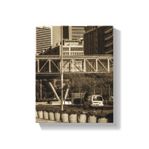 Estilo de vida da rua Monocromática da Cidade do C