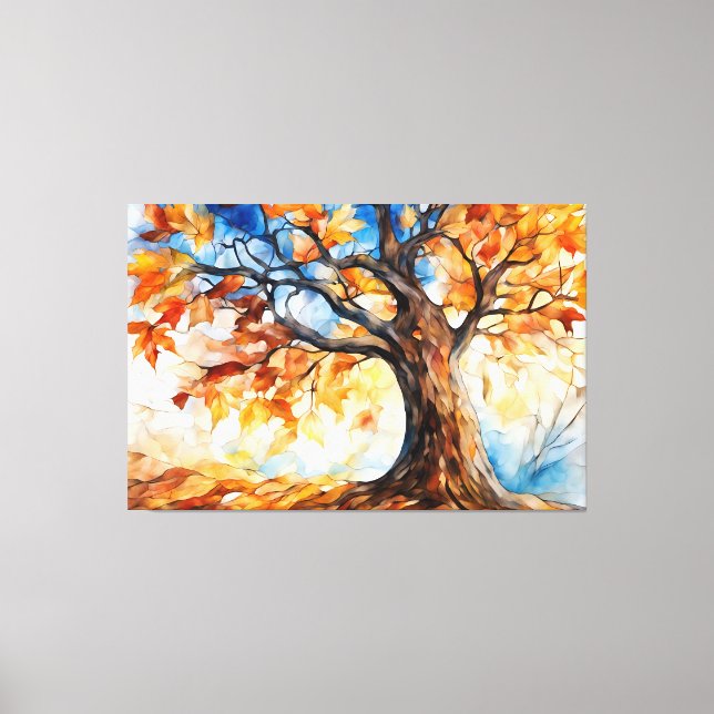 Impressão Em Tela Estilo de Vidro Arrependido outono/Queda (Frente)