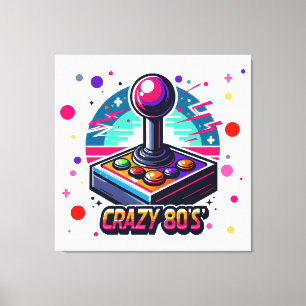 Impressão Em Tela estilo louco dos anos 80