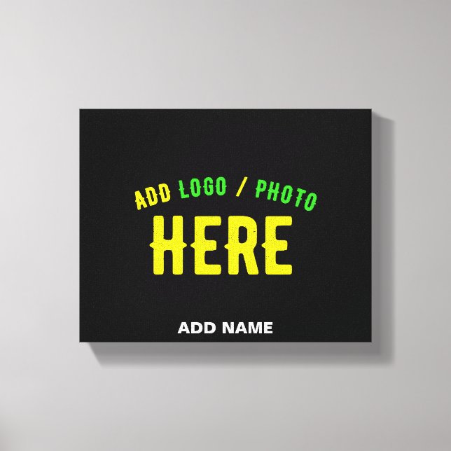 IMPRESSÃO EM TELA ESTILO MODERNO PERSONALIZÁVEL PRETO VERIFICADO MAR (Frente)