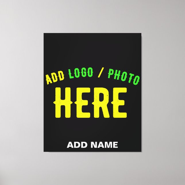 IMPRESSÃO EM TELA ESTILO MODERNO PERSONALIZÁVEL PRETO VERIFICADO MAR (Frente)