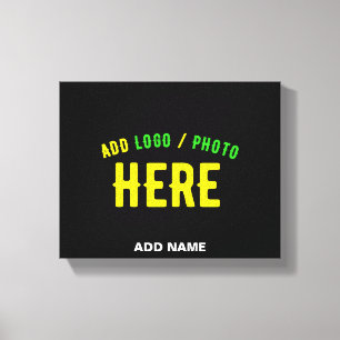 IMPRESSÃO EM TELA ESTILOSO MODERNO PERSONALIZÁVEL PRETO MARCA VERIFI