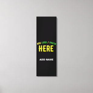 IMPRESSÃO EM TELA ESTILOSO MODERNO PERSONALIZÁVEL PRETO VERIFICADO C