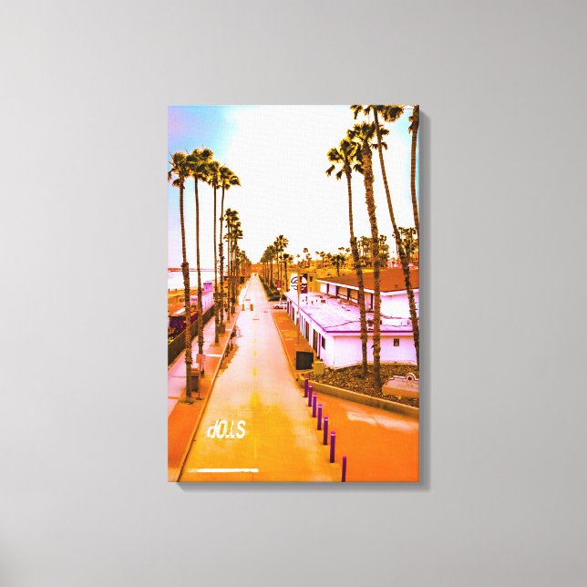 Impressão Em Tela Estirpe Norte Sobreposta de Cais Oceânicos 16x24 P (Frente)